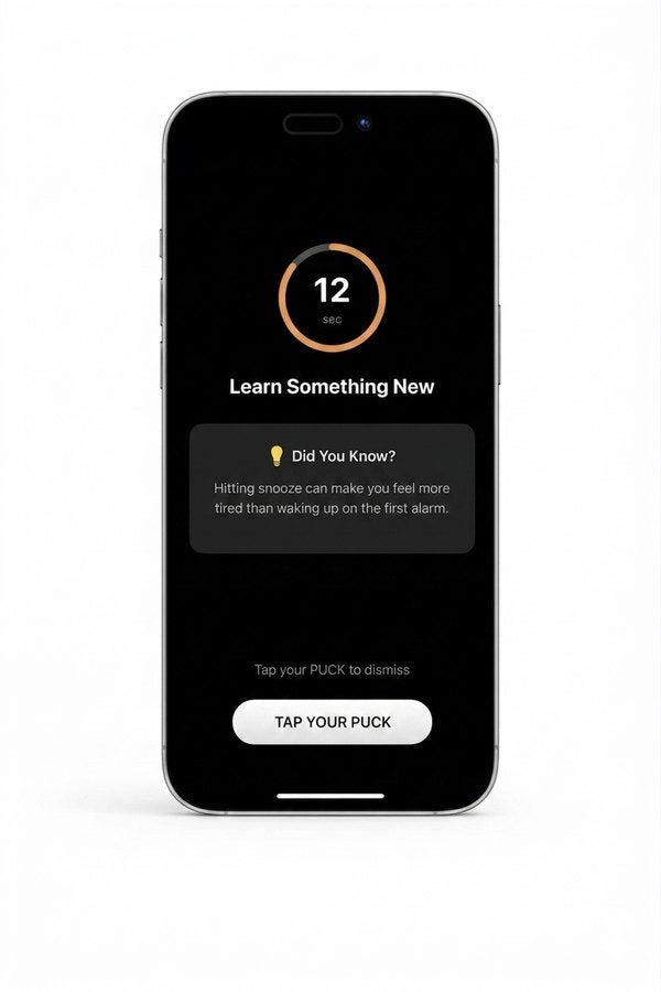 PUCK app Learn Something New screen showing a Did You Know fact